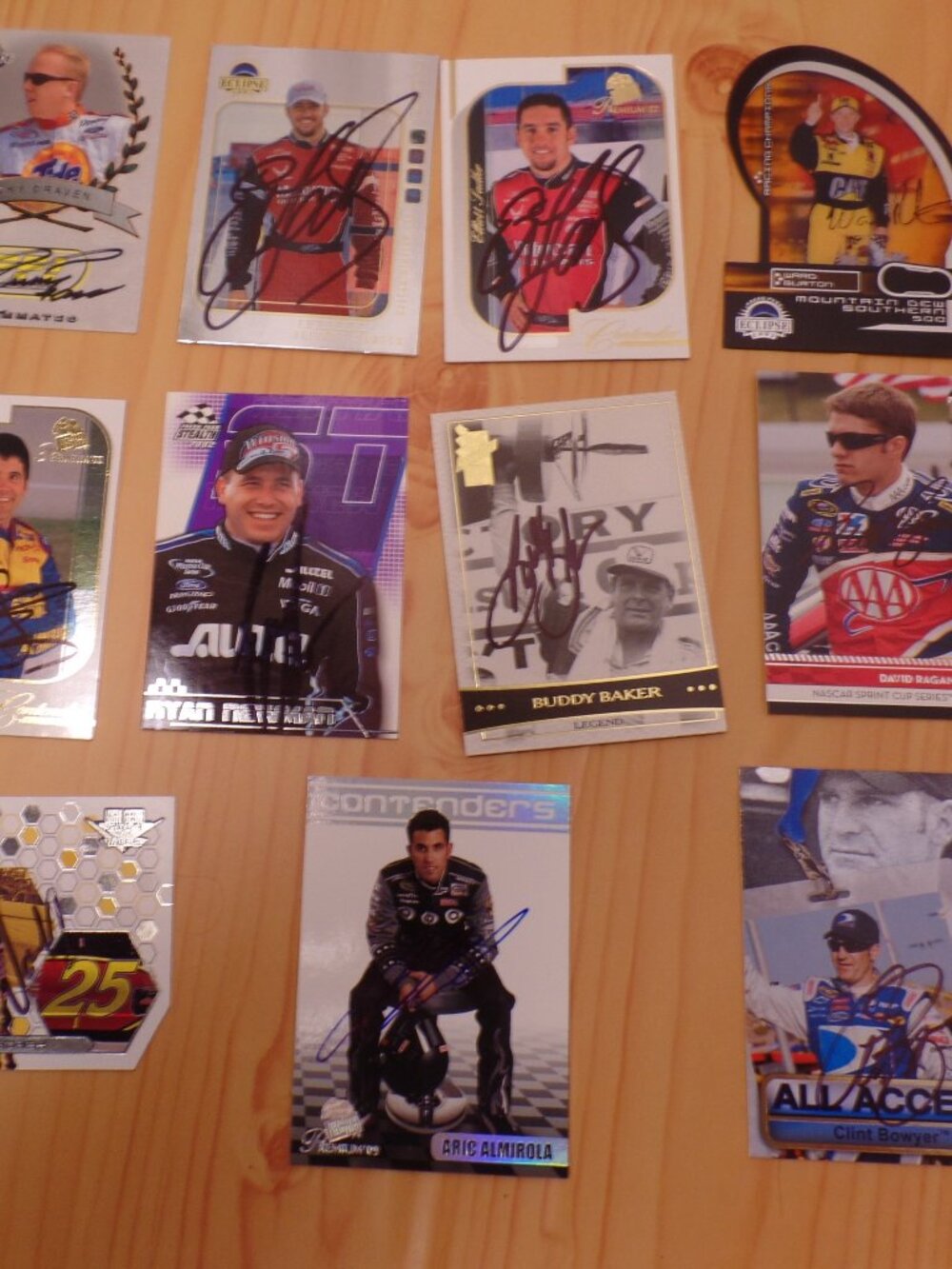 Lot of 17- 2001-2010 Misc Autographed Racing/NACAR Cards